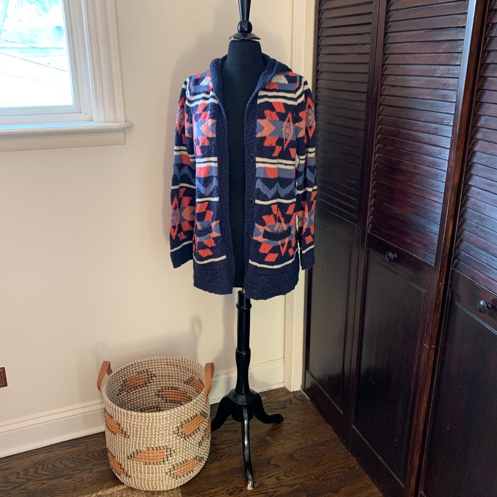 Lucky Brand boho button cardigan- Size medium